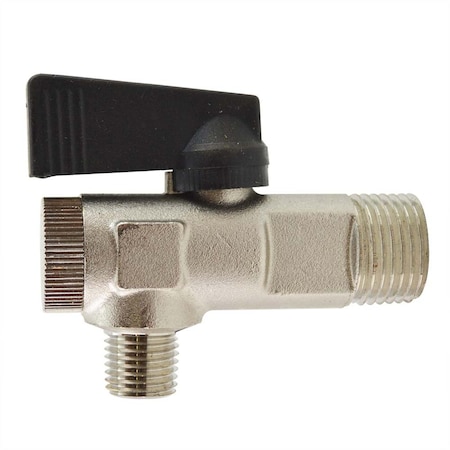 Interstate Pneumatics 1/2 Inch x 1/4 Inch MPT Compact Ball Valve 'Y' Strainer Combination (Male to Male) 600 PSI VP48